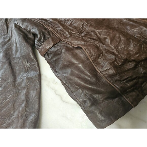 Vintage Genuine Leather Jacket Couture By J. Park Size Large, Classic Fit, Old! - Picture 6 of 14